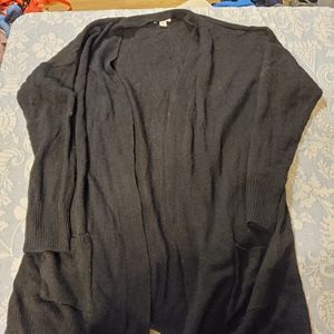 Xl Black Cardigan with Pockets